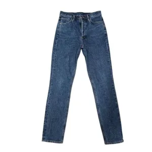 Goldsign Skinny Jeans Women's 25 Blue Denim Mid-Rise Outdoor Button Fly Retro