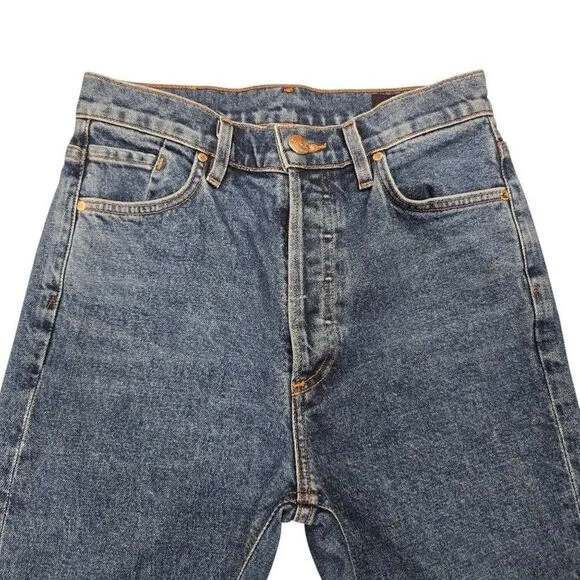 Goldsign Skinny Jeans Women's 25 Blue Denim Mid-Rise Outdoor Button Fly Retro