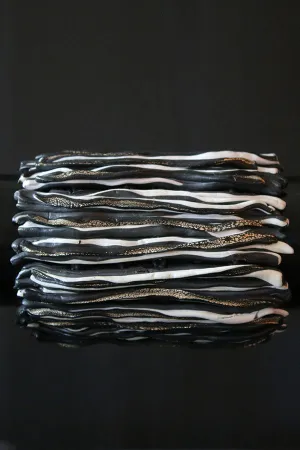 Grazia Fortuna Ward Black & White Stripe Cuff