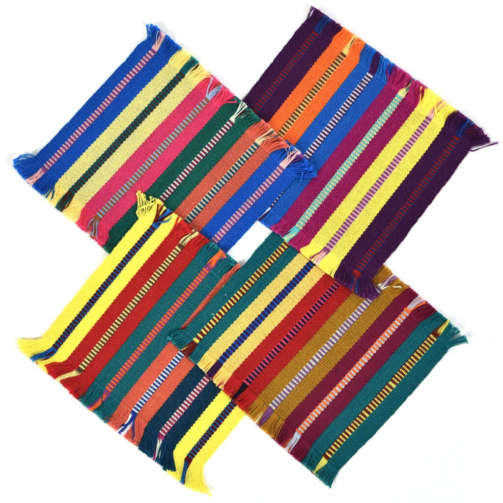 Guatemala Hand Woven Celebration Coasters | Mixed Set