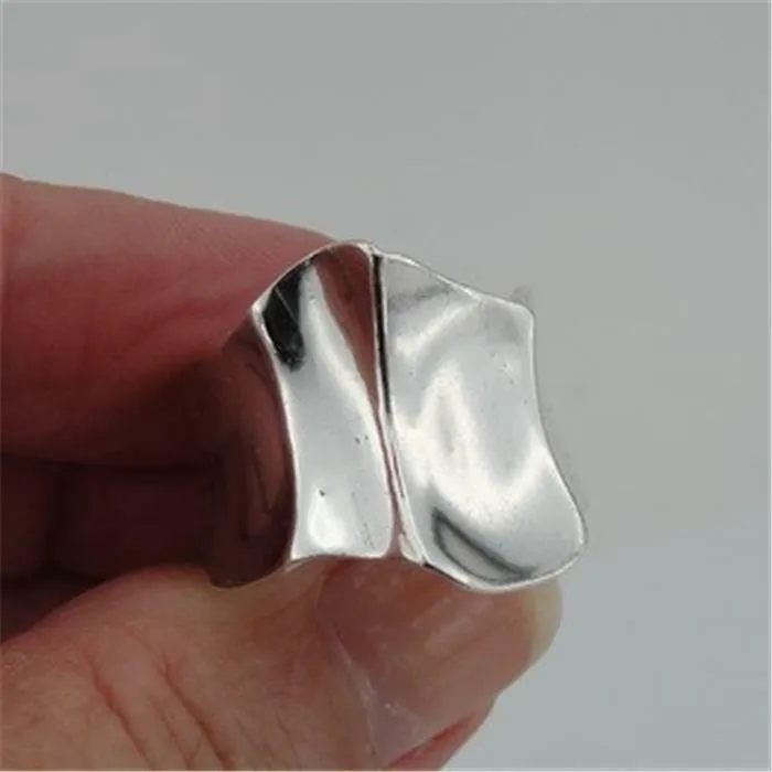 Hadar Designers Handmade Artistic 925 Sterling Silver Ring size 8,8.5,9 (H)8y