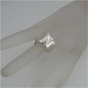 Hadar Designers Handmade Artistic 925 Sterling Silver Ring size 8,8.5,9 (H)8y