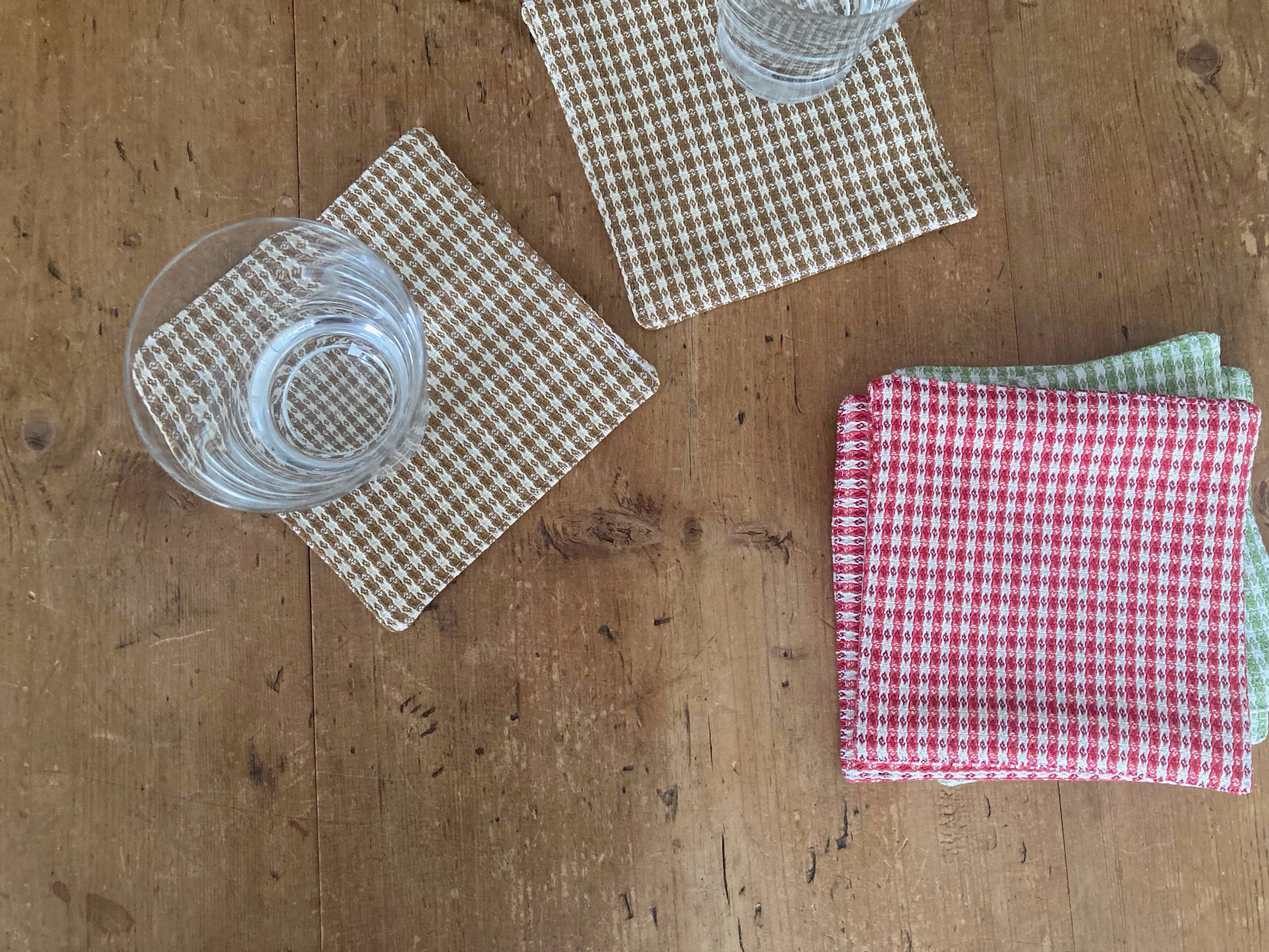 Hancock Cocktail Napkin Raspberry - Set of 2