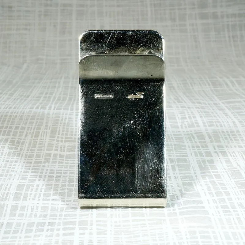 Handmade Sterling Money Clip with Coral & Turquoise