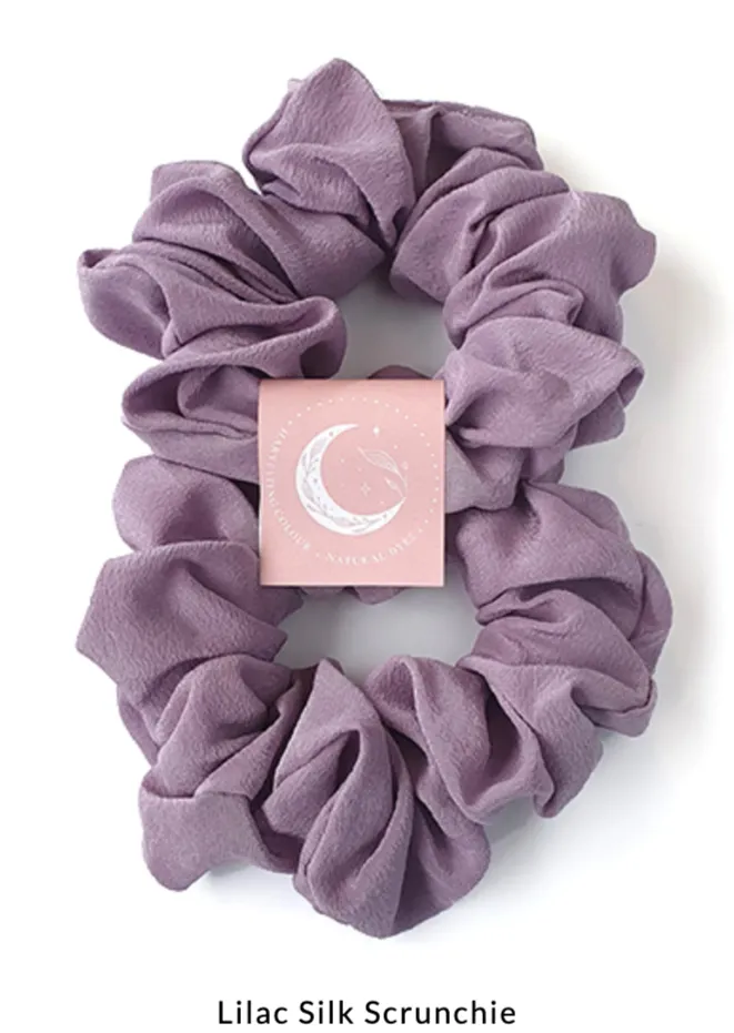 Harvesting Colour Plant Dyed Silk Scrunchie
