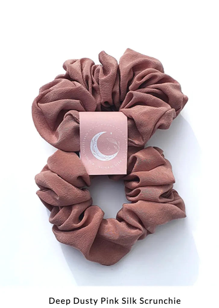 Harvesting Colour Plant Dyed Silk Scrunchie
