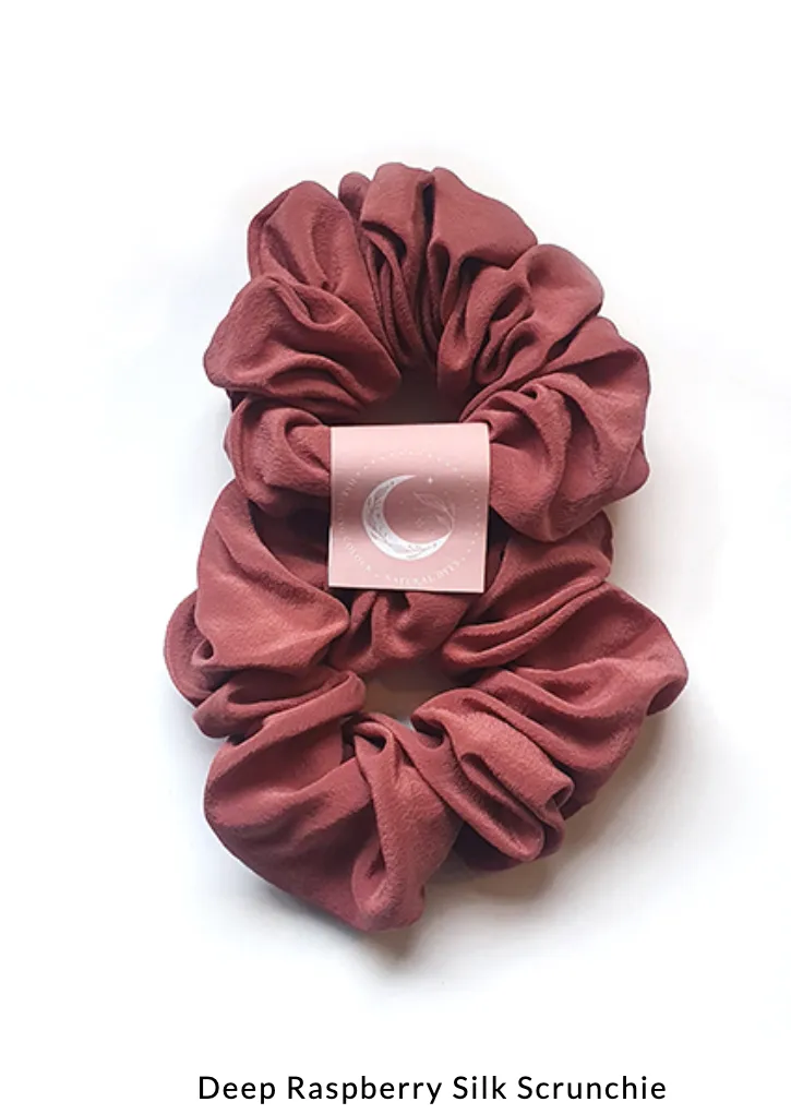 Harvesting Colour Plant Dyed Silk Scrunchie