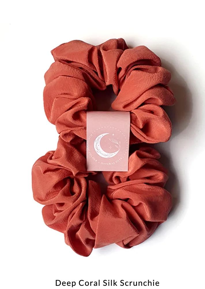 Harvesting Colour Plant Dyed Silk Scrunchie