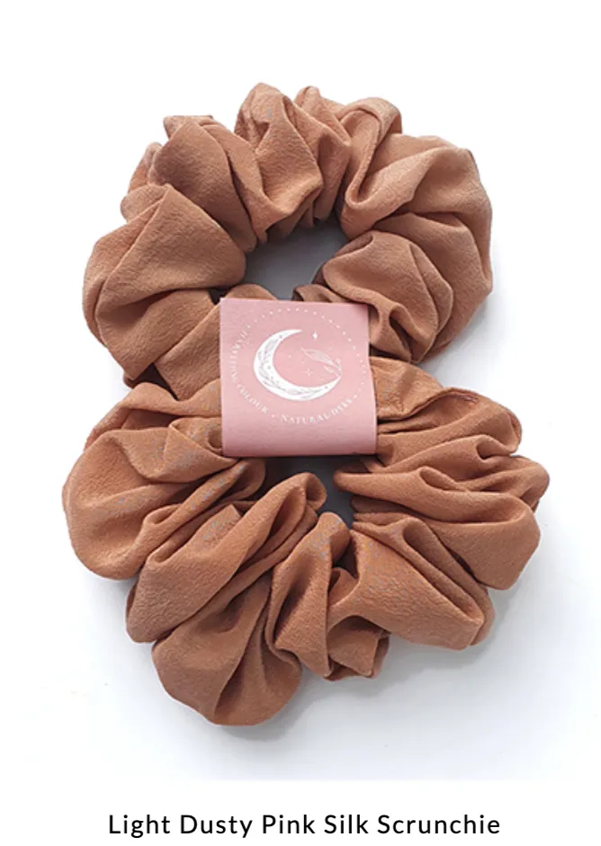 Harvesting Colour Plant Dyed Silk Scrunchie