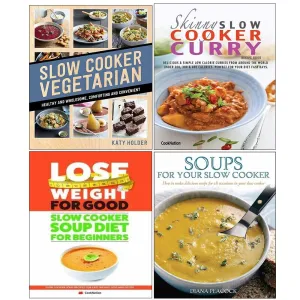 Have one to sell? Sell it yourself Slow Cooker Vegetarian,Soups for Your Slow,Skinny Slow Cooker Curry 4 Books Set