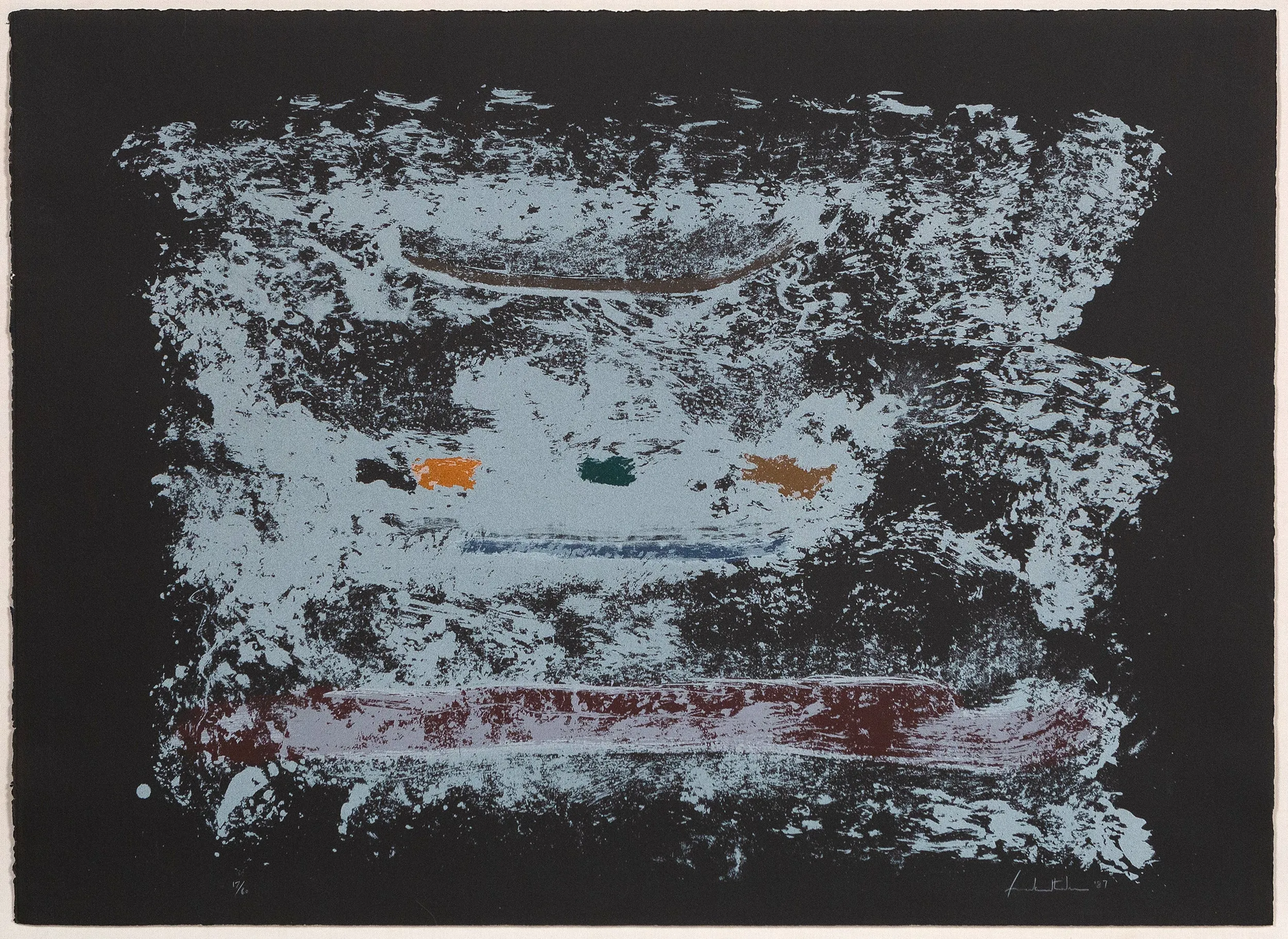 HELEN FRANKENTHALER "UN POCO MAS" 1987