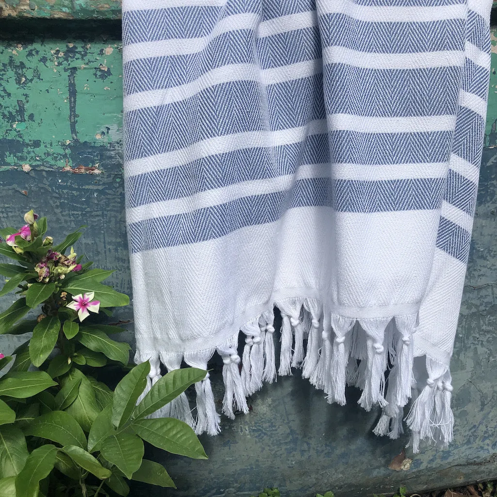 Herringbone Stripe Turkish Towel