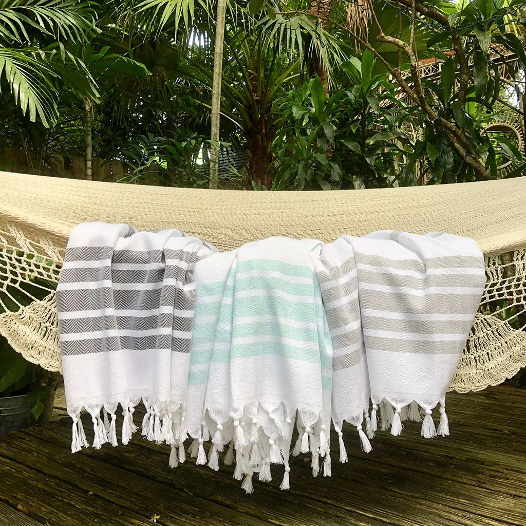 Herringbone Stripe Turkish Towel