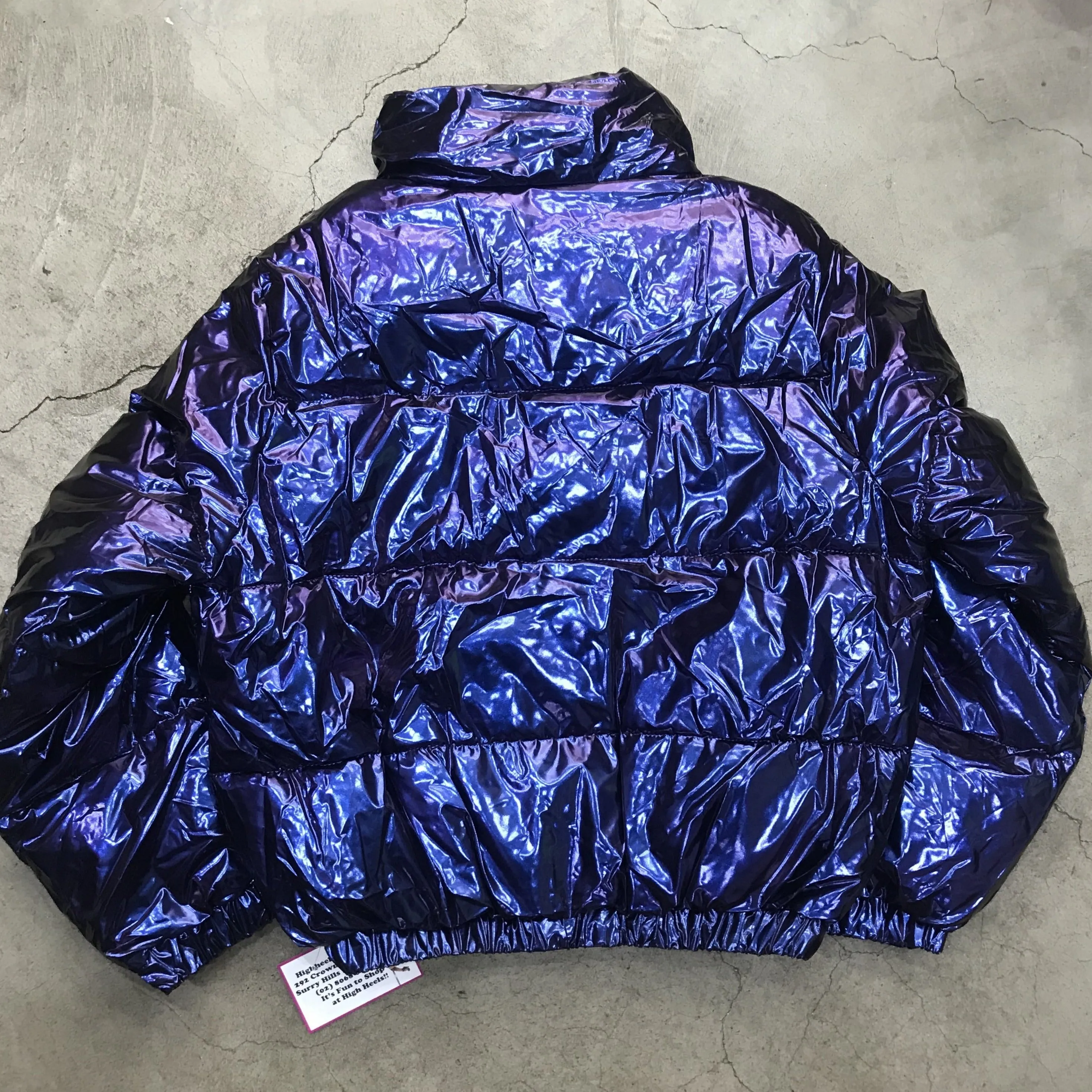 High Shine PVC Puffer Jacket