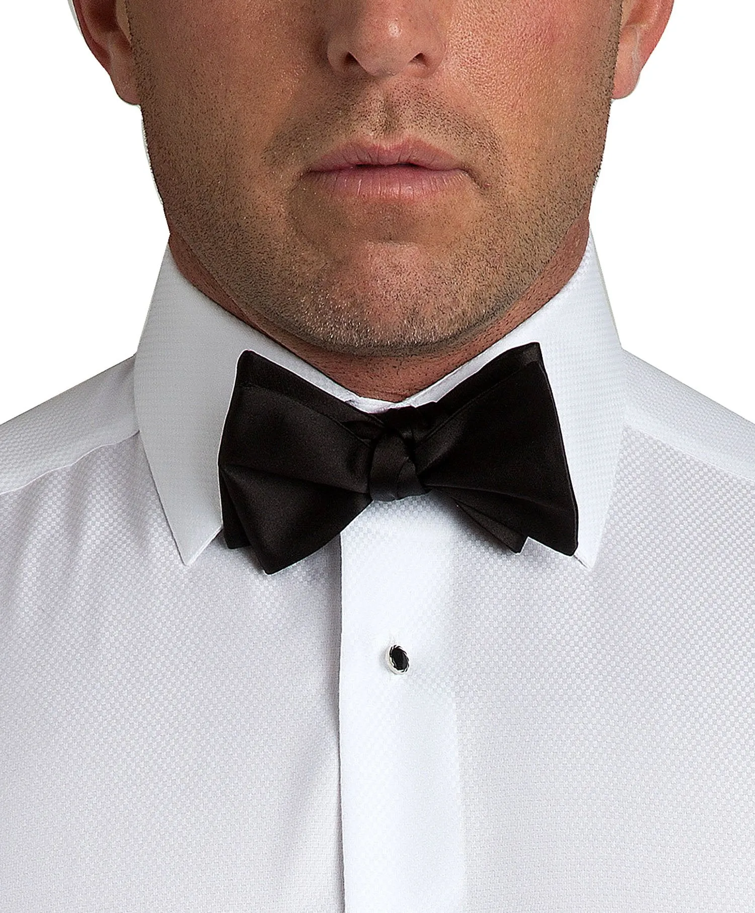 HT100001 | Black Satin Self-tie Bow Tie