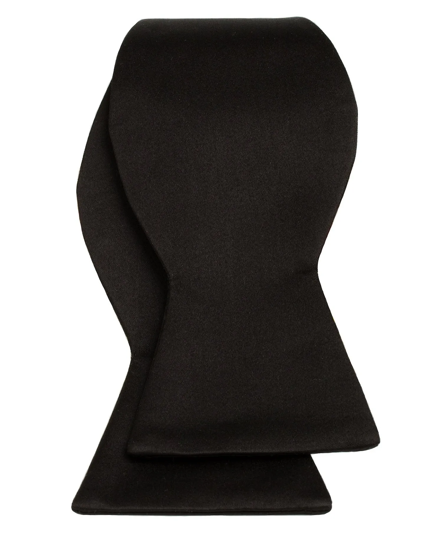 HT100001 | Black Satin Self-tie Bow Tie