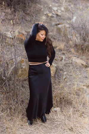 Imogen High Waist Midi Skirt