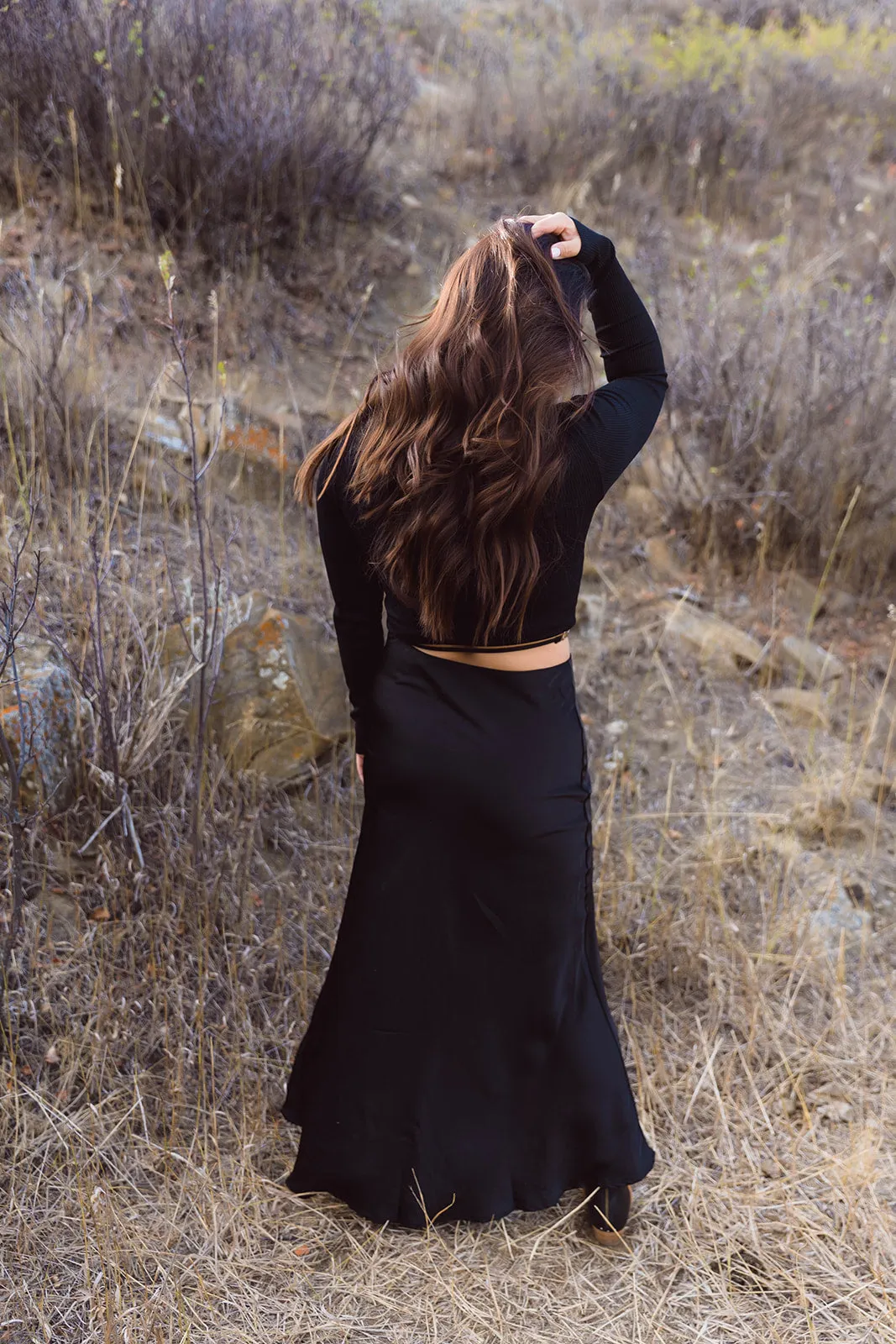 Imogen High Waist Midi Skirt