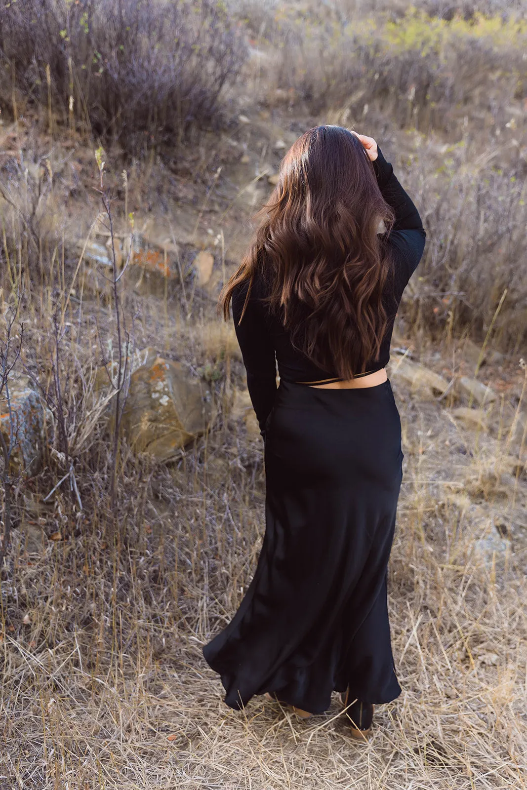 Imogen High Waist Midi Skirt
