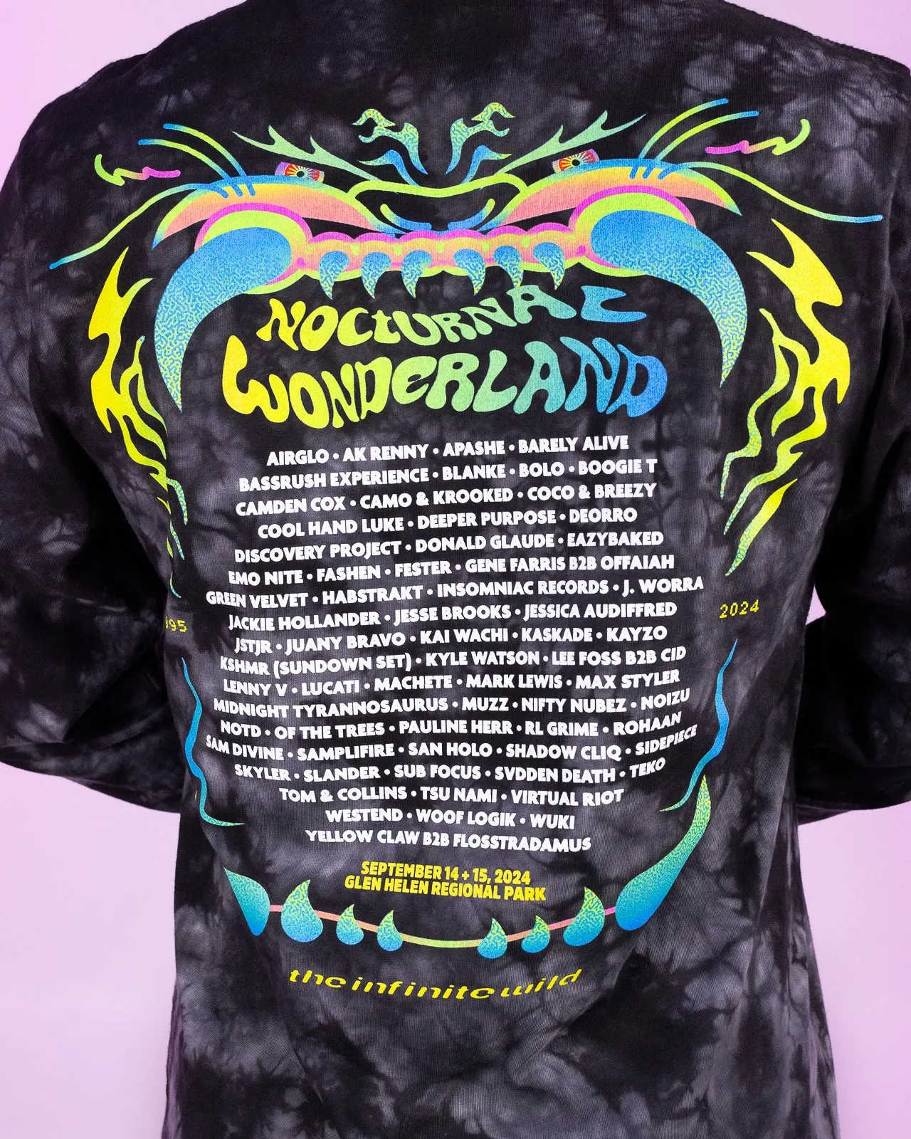 Insomniac Growling Tie Dye Lineup L/S Tee