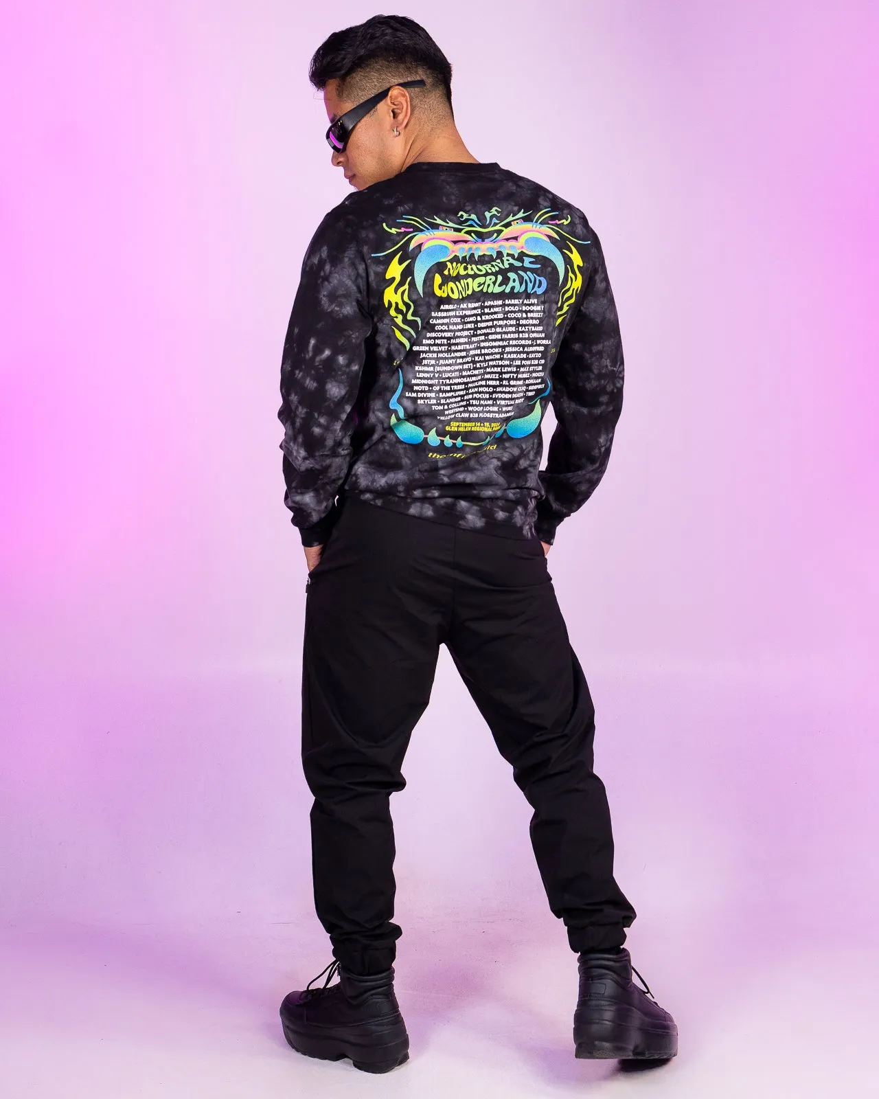 Insomniac Growling Tie Dye Lineup L/S Tee