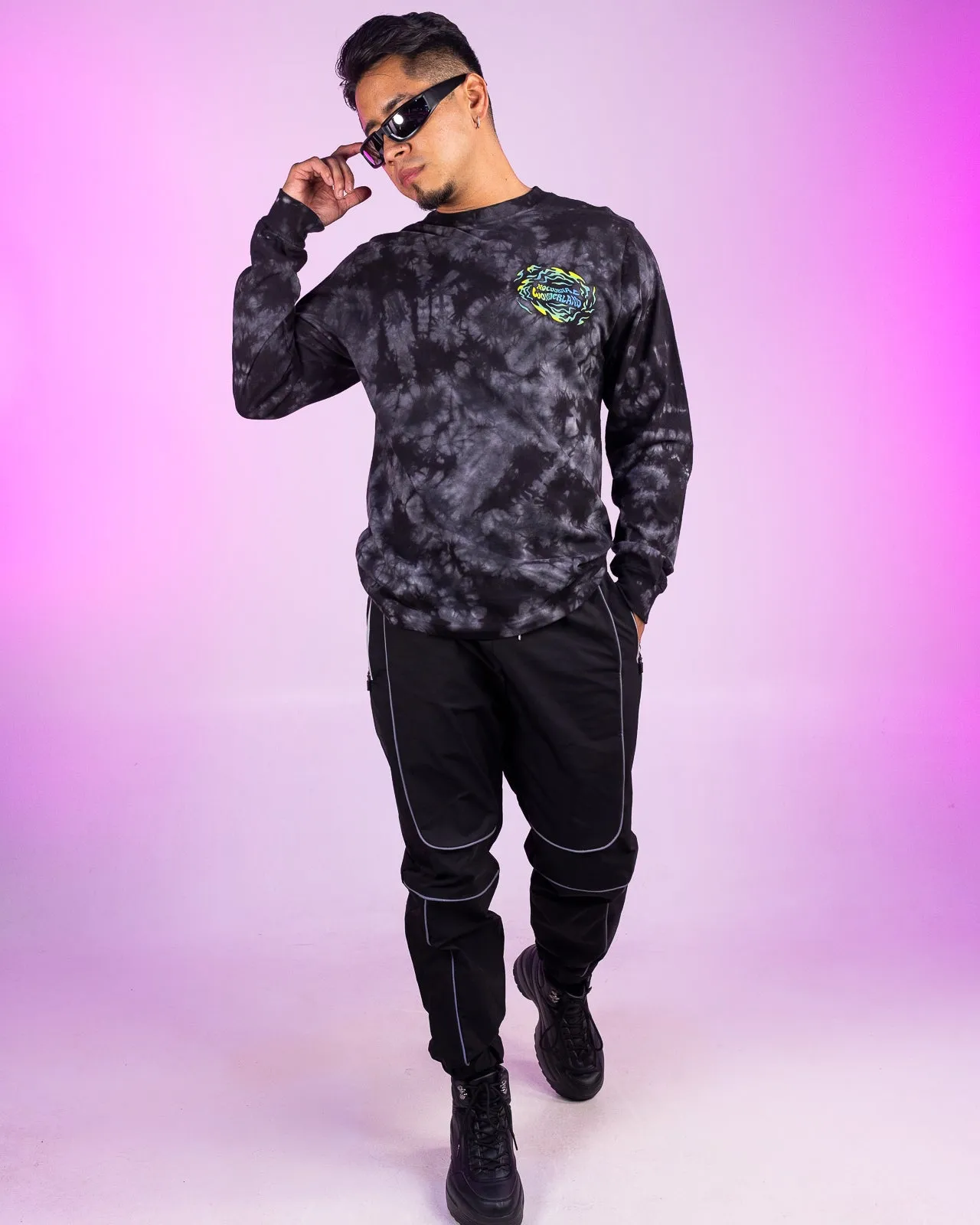Insomniac Growling Tie Dye Lineup L/S Tee