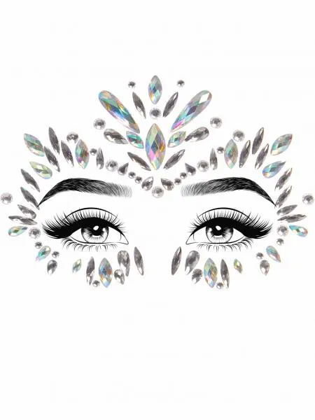 Iris Jewels Sticker - Clear - One Size