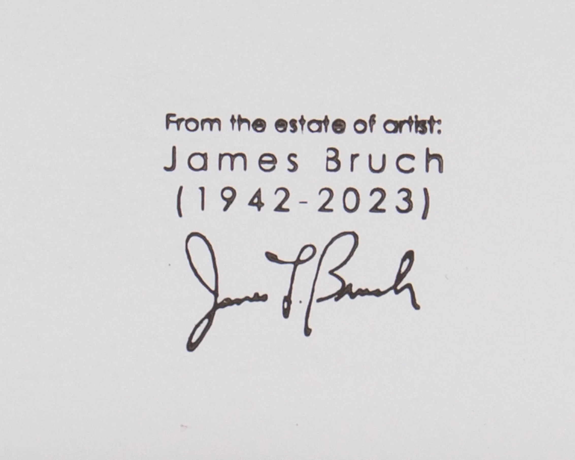 James Bruch Signed 2010 “Abstruse Thinking” Abstract Mixed Media Painting