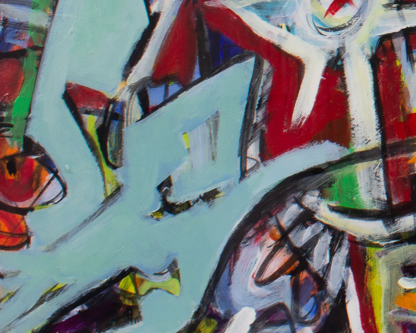 James Bruch Signed 2010 “Abstruse Thinking” Abstract Mixed Media Painting
