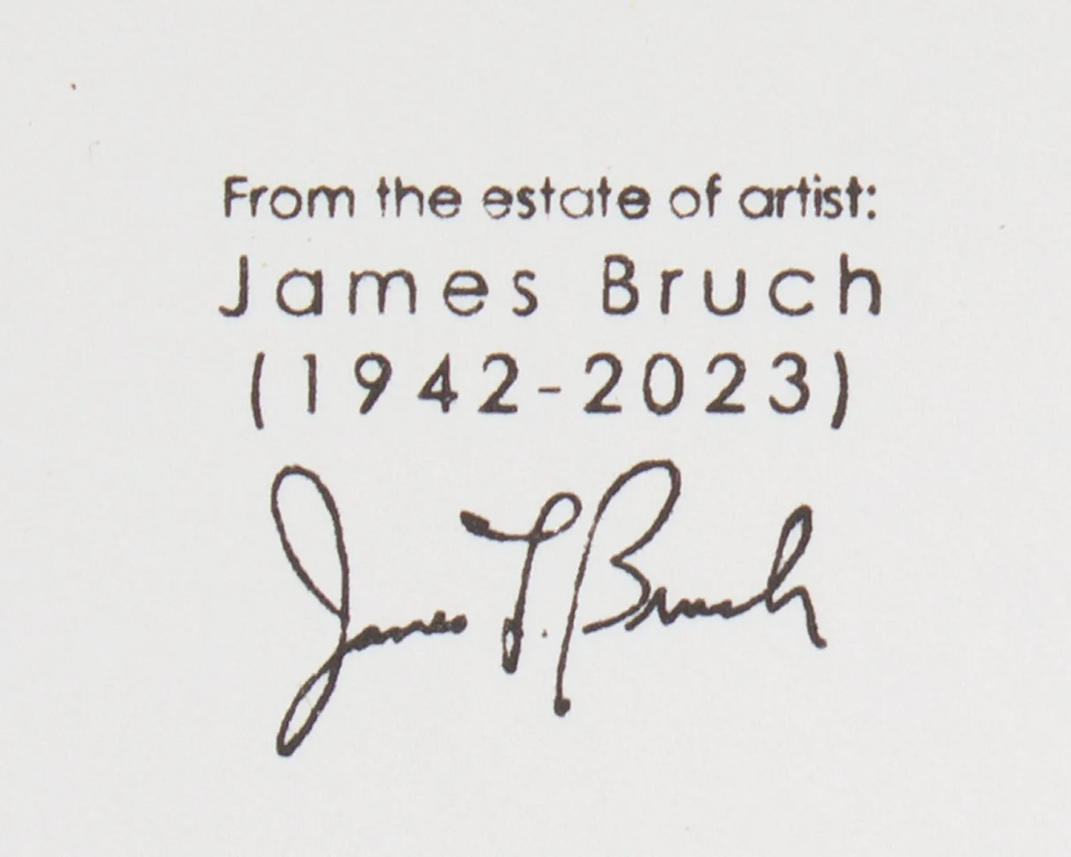 James L. Bruch 1960s Abstract Mixed Media Drawing