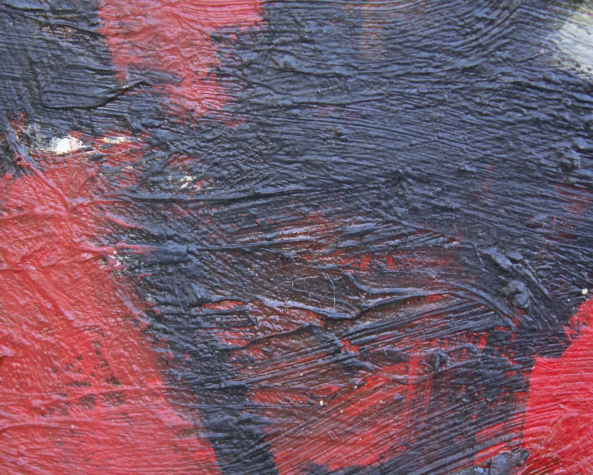 James L. Bruch 1960s Oil on Canvas Abstract Painting