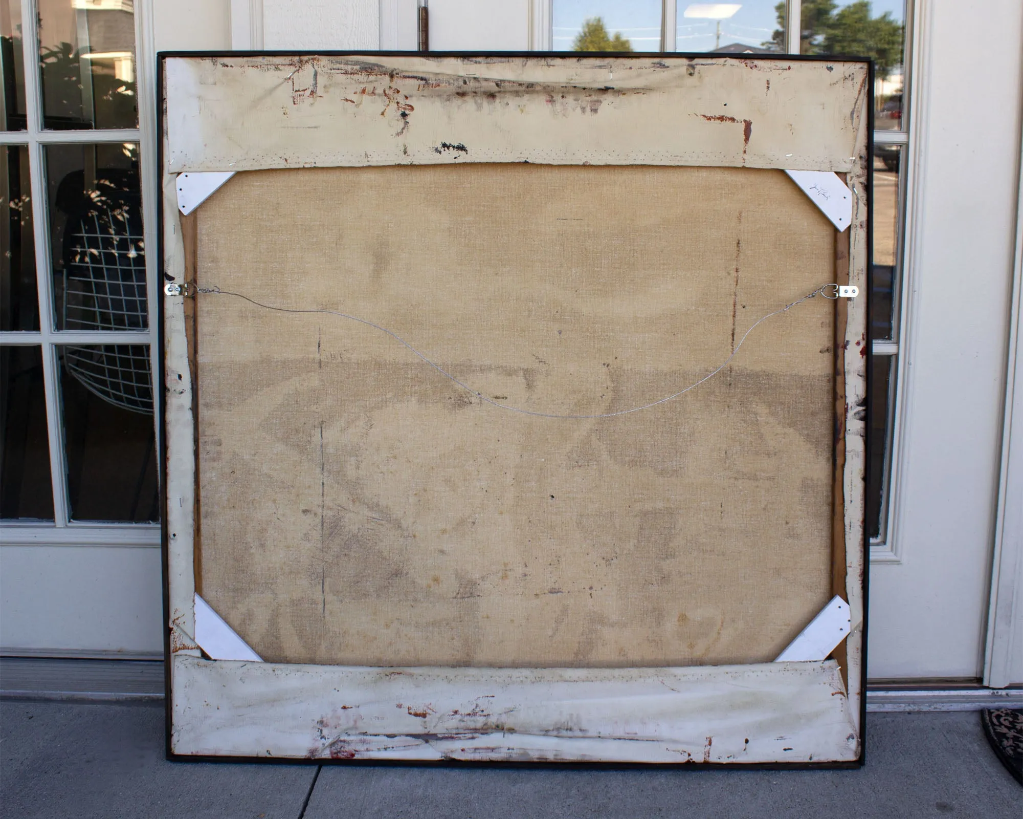 James L. Bruch 1960s Oil on Canvas Abstract Painting