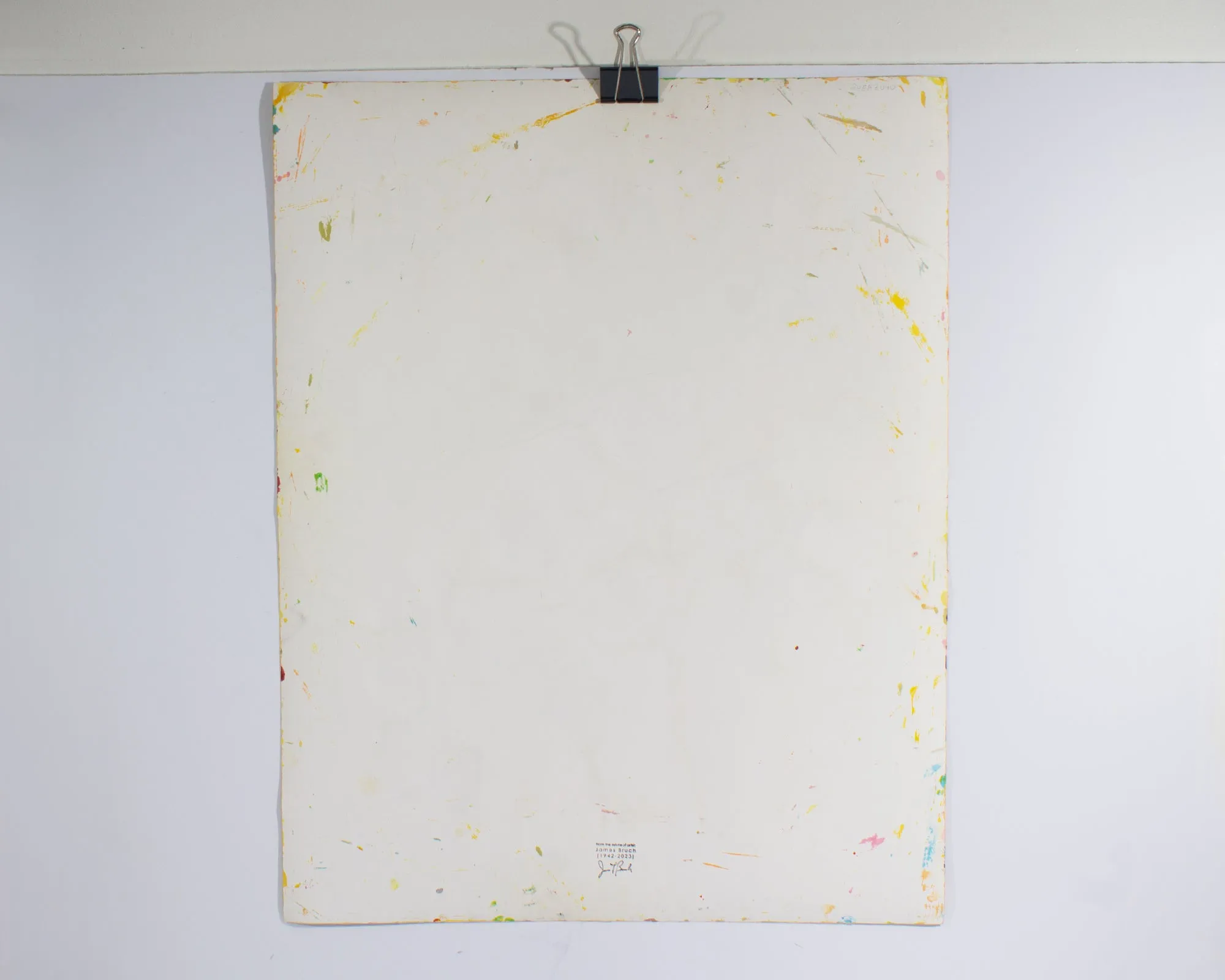 James L. Bruch Abstract Acrylic on Paper Painting