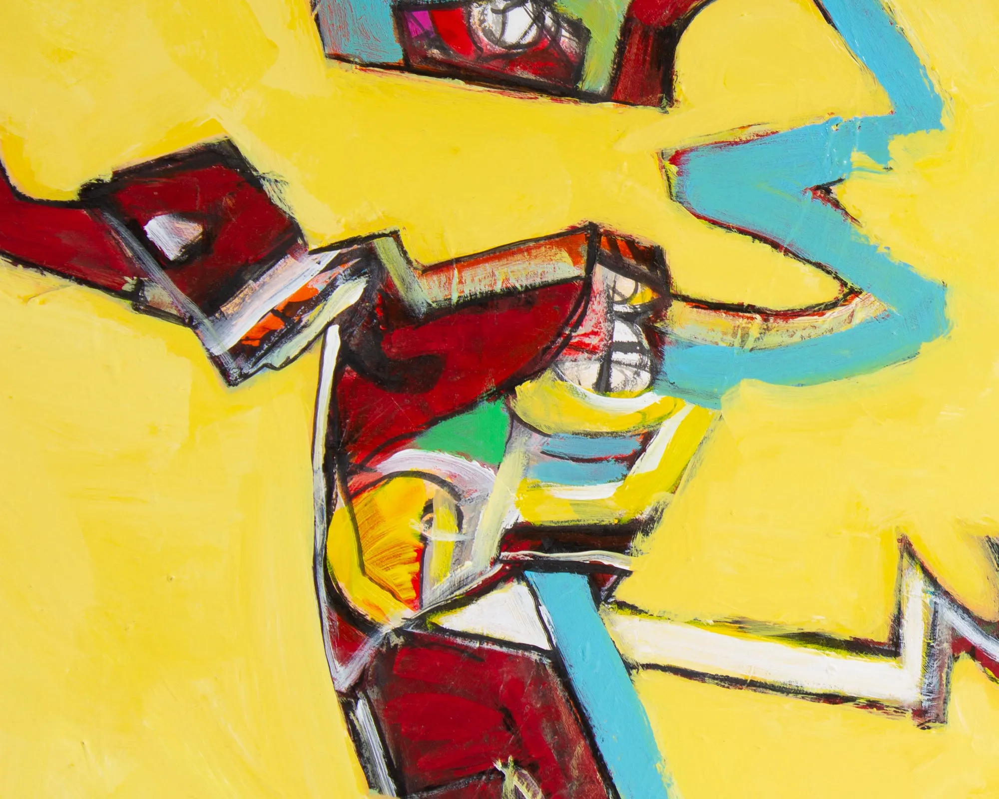James L. Bruch Abstract Acrylic on Paper Painting