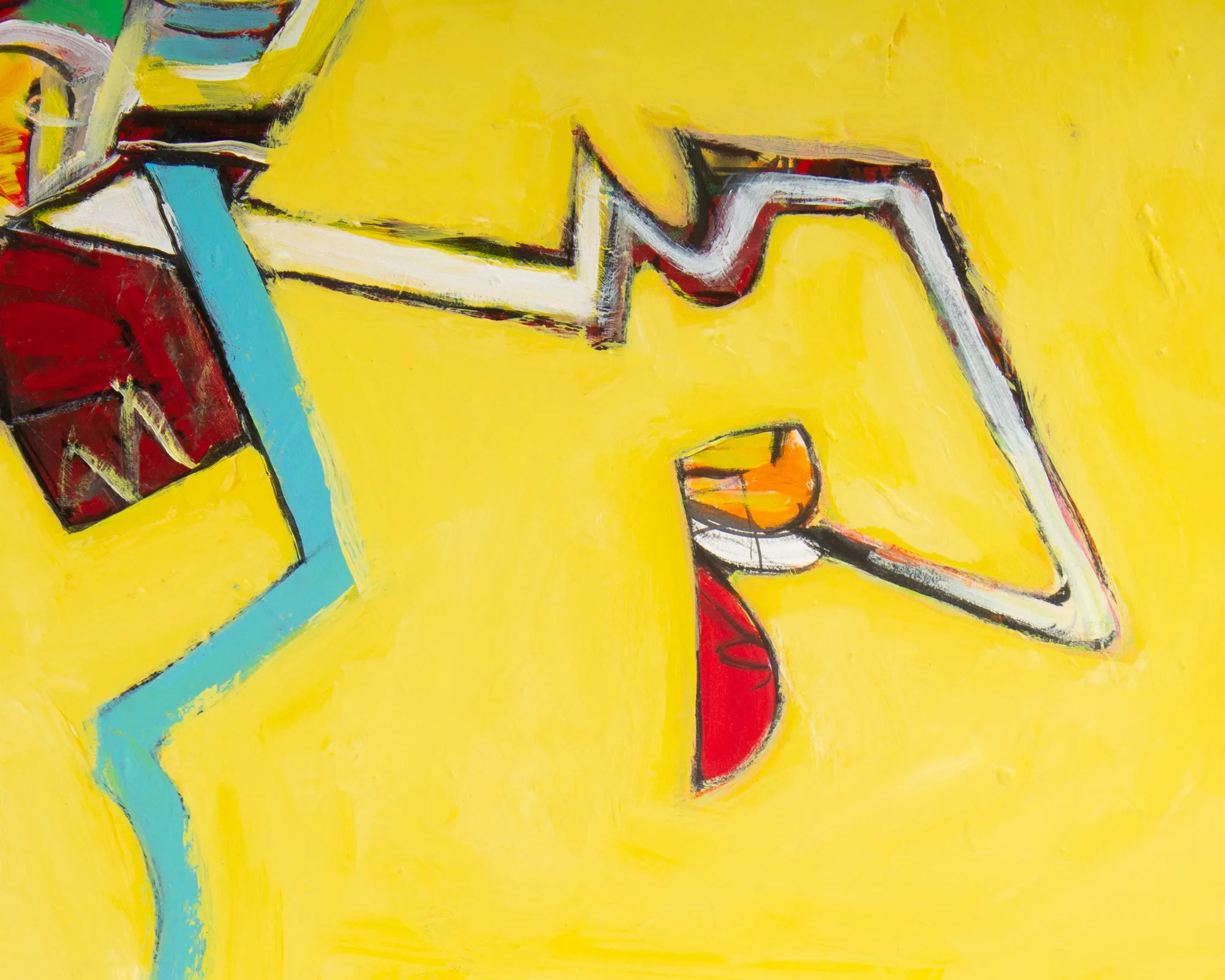 James L. Bruch Abstract Acrylic on Paper Painting