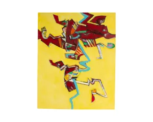 James L. Bruch Abstract Acrylic on Paper Painting