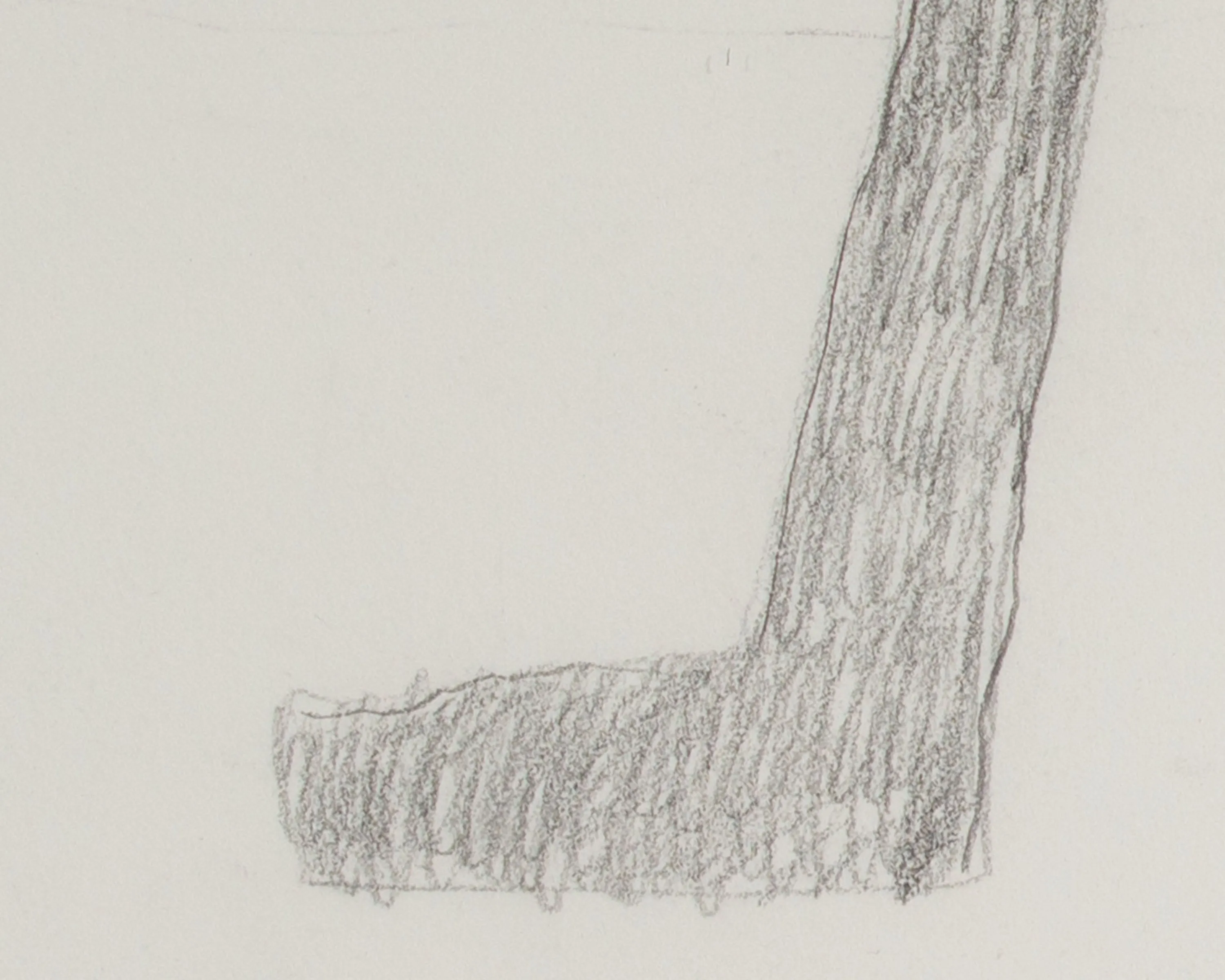 James L. Bruch Abstract Charcoal Drawing