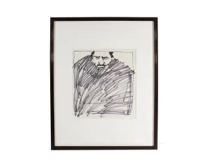 James L. Bruch Abstract Marker Portrait Drawing