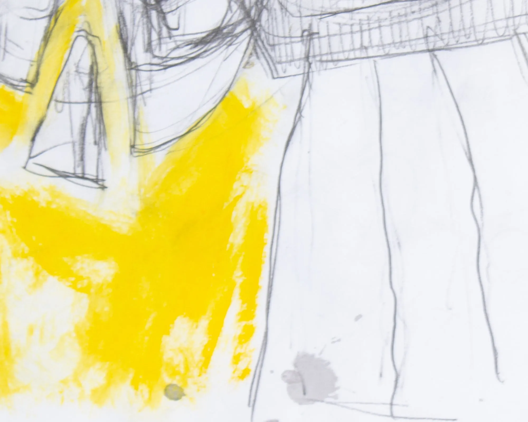 James L. Bruch Abstract Mixed Media Drawing
