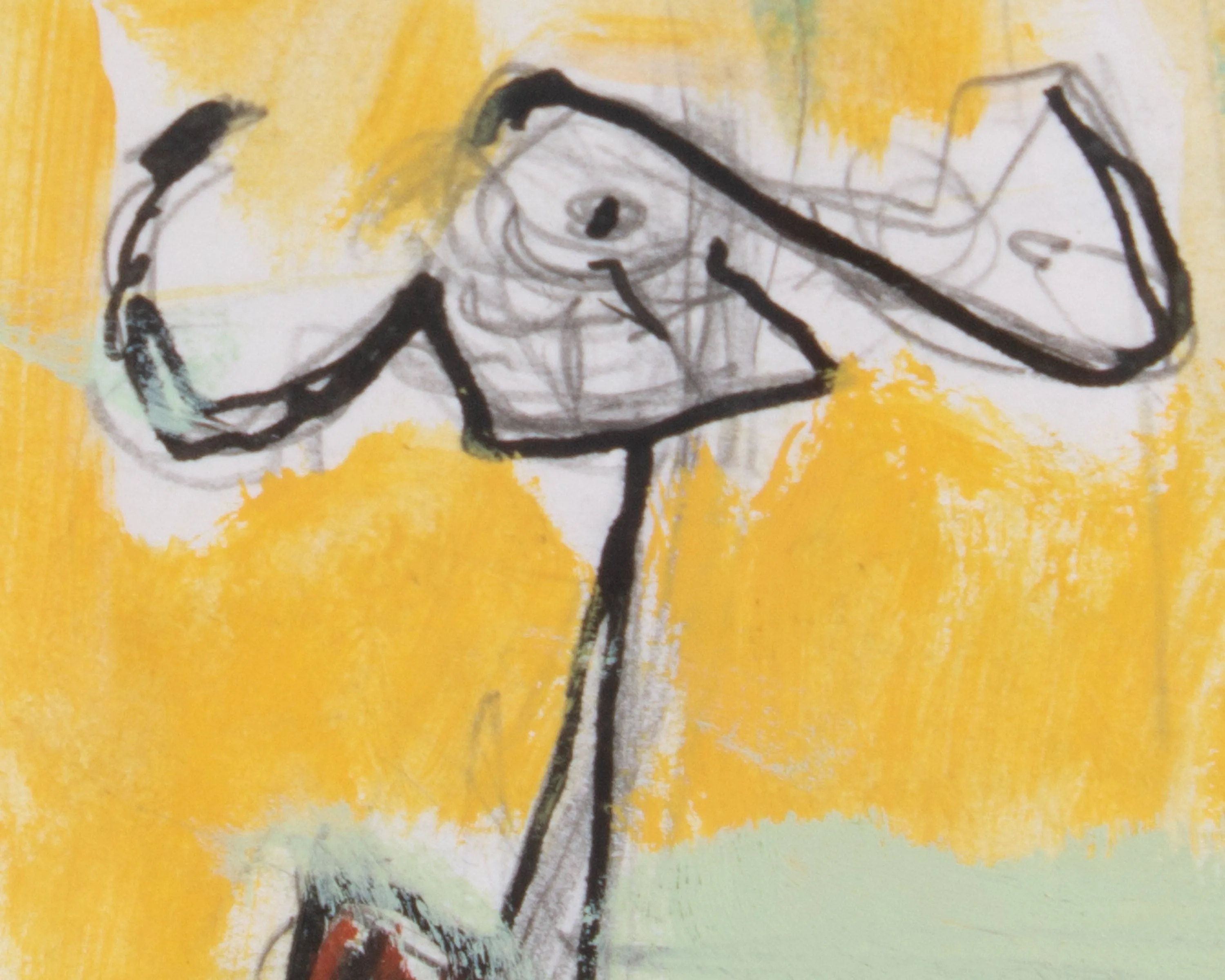 James L. Bruch Abstract Mixed Media Drawing
