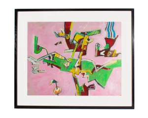 James L. Bruch Abstract Mixed Media Painting