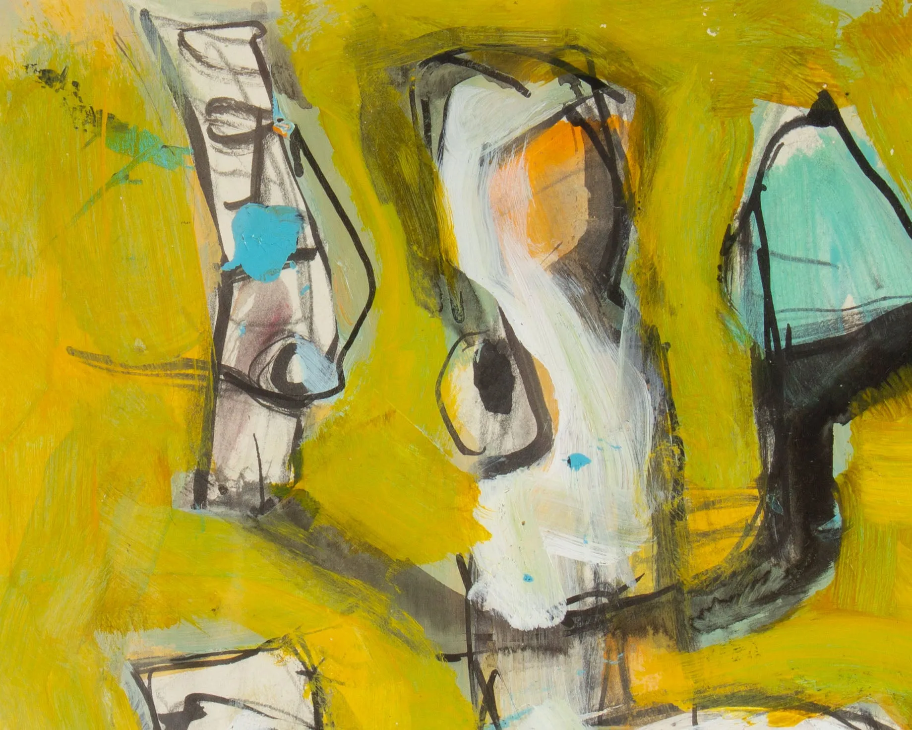 James L. Bruch Abstract Mixed Media Painting