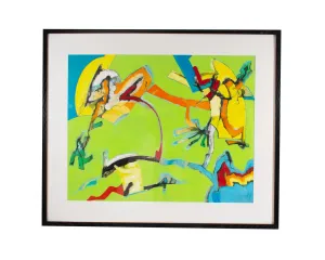 James L. Bruch Abstract Mixed Media Painting
