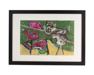 James L. Bruch Abstract Mixed Media Painting
