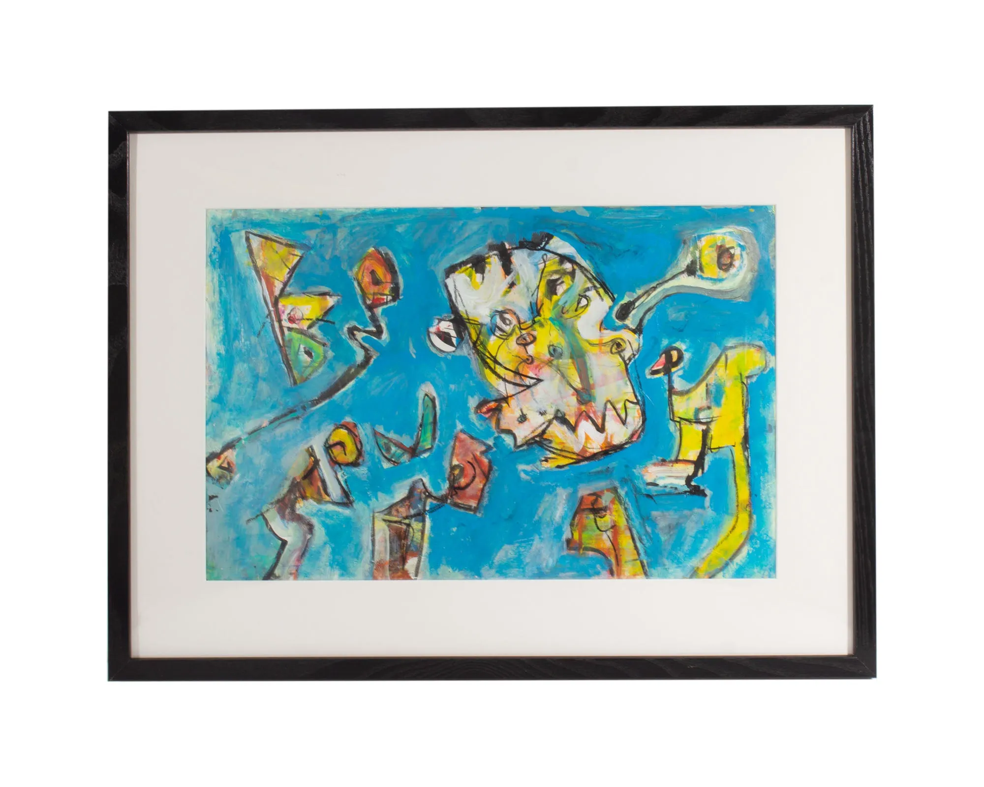 James L. Bruch Abstract Mixed Media Painting