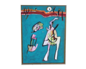 James L. Bruch Abstract Mixed Media Painting