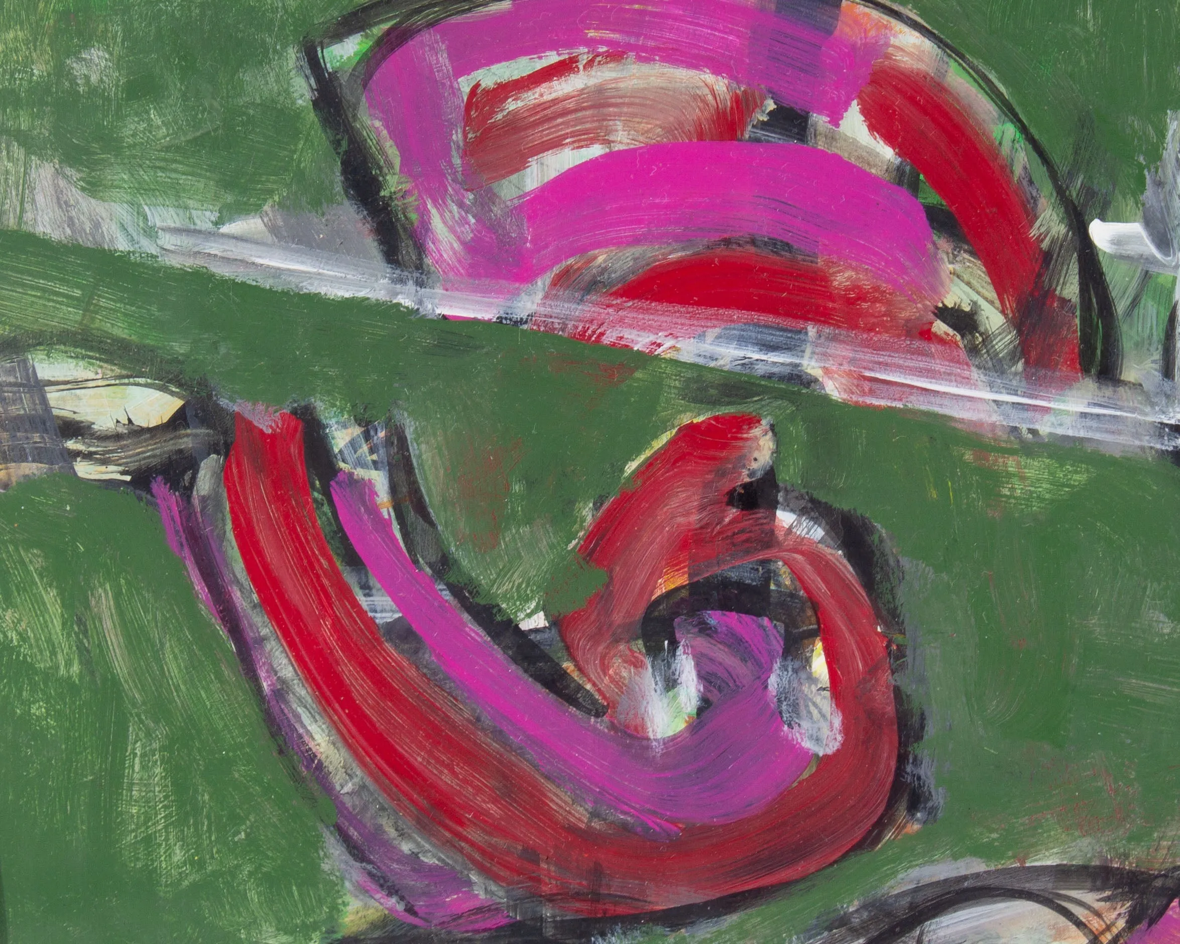 James L. Bruch Abstract Mixed Media Painting