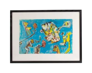 James L. Bruch Abstract Mixed Media Painting