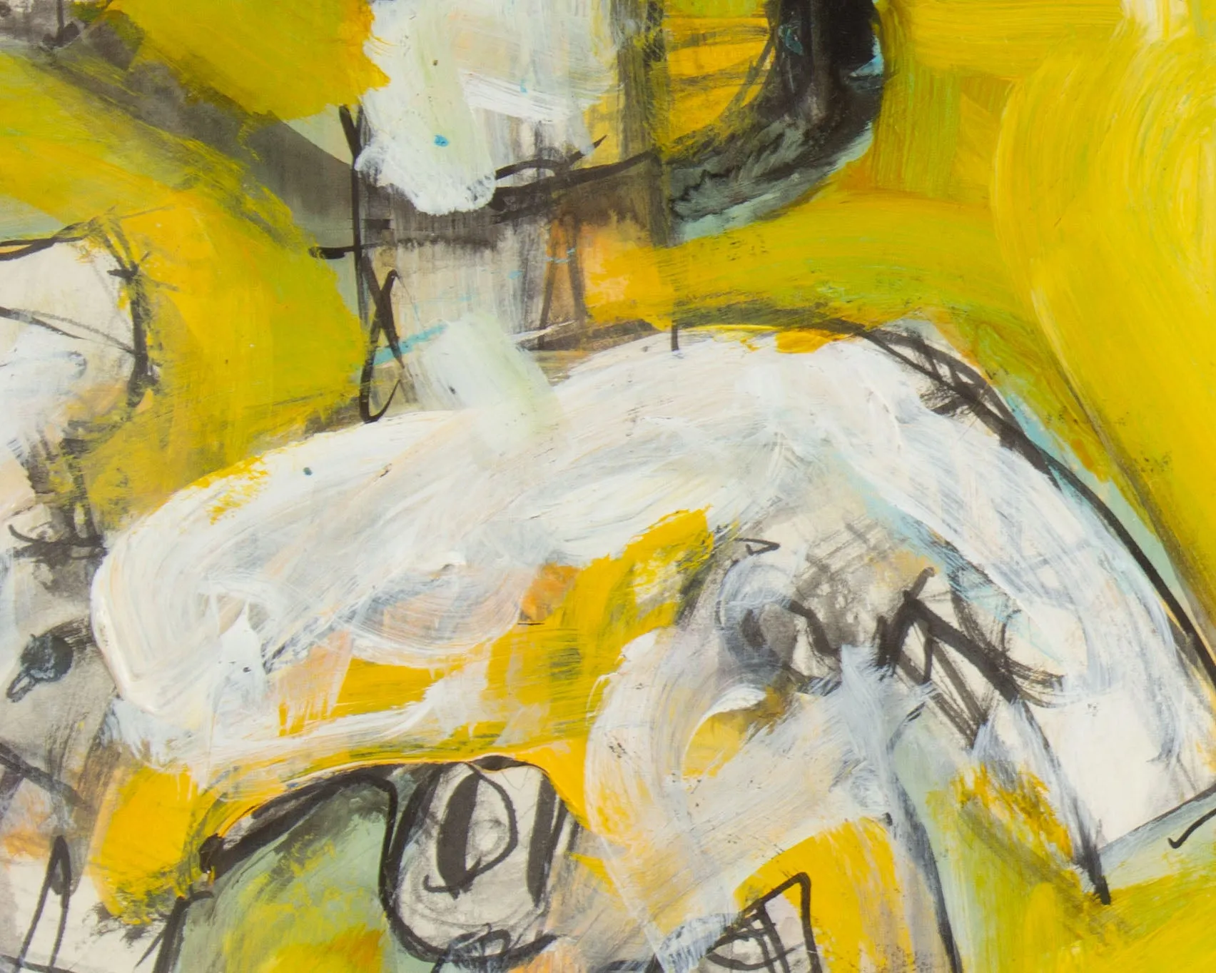 James L. Bruch Abstract Mixed Media Painting