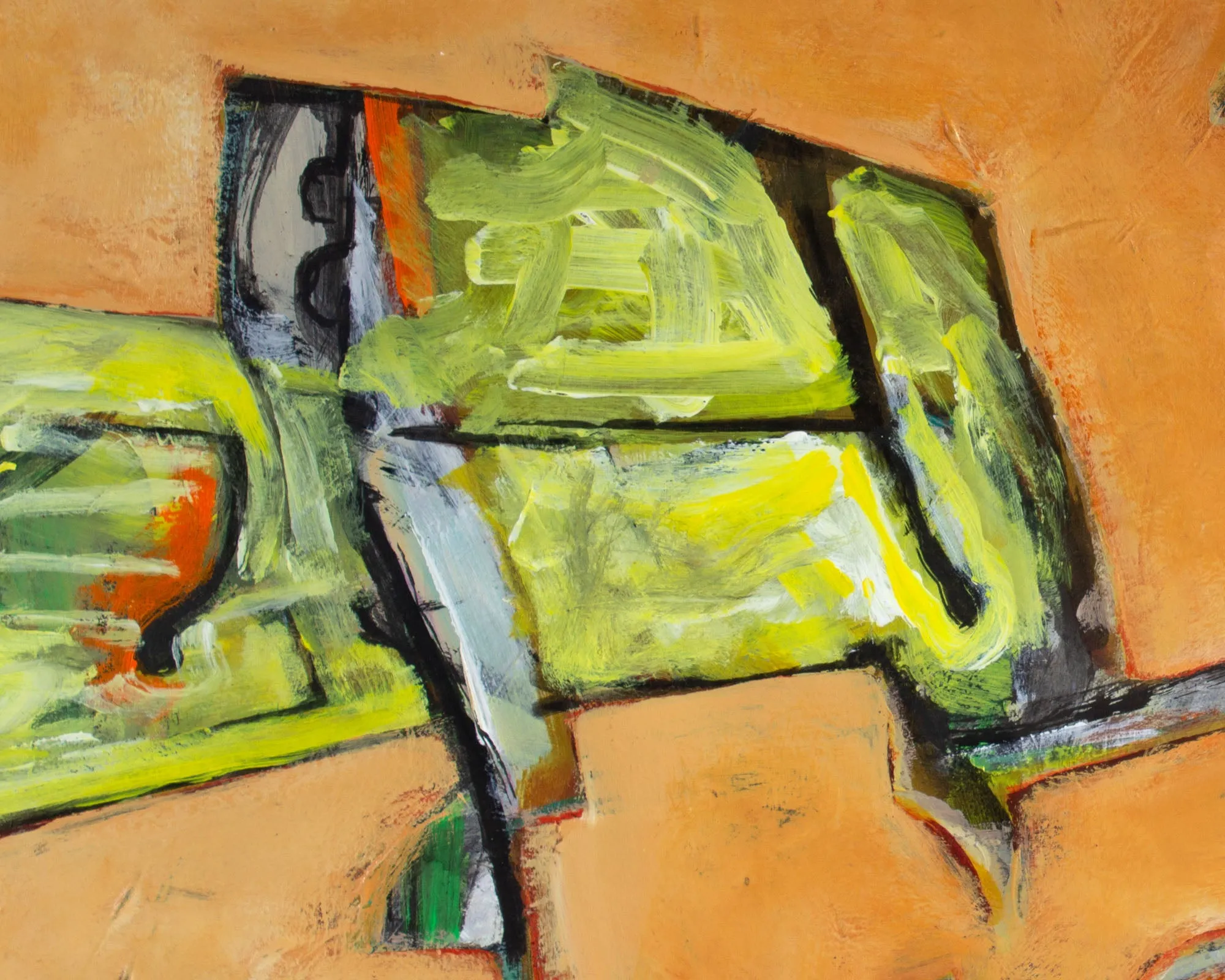 James L. Bruch Abstract Mixed Media Painting